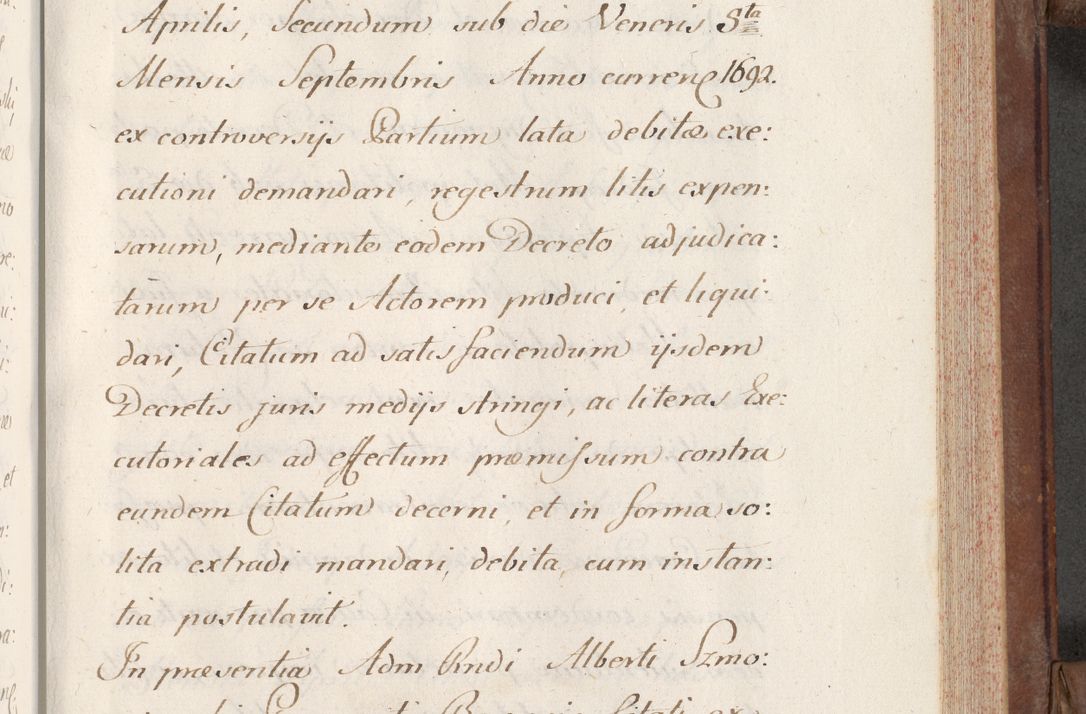 Zdjęcie nr 399 dla obiektu archiwalnego: Volumen VI actorum episcopalium R. D. Joannis Małachowski, episcopi Cracoviensis, ducis Severiae de anno 1692 et 1693, quorum index ad finem videatur