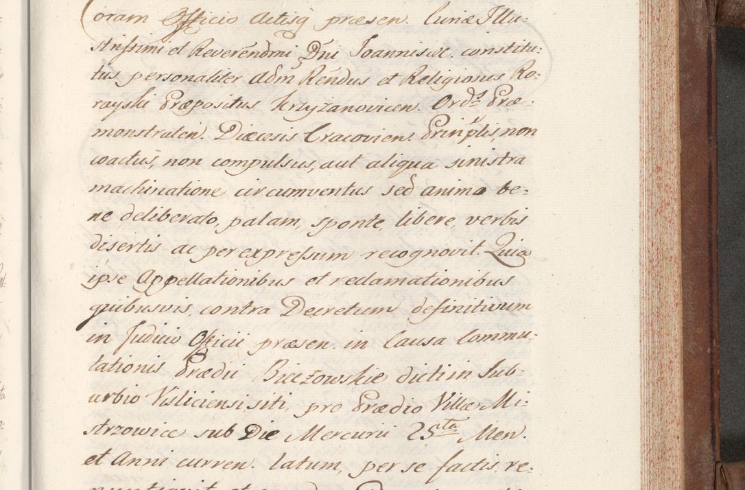 Zdjęcie nr 587 dla obiektu archiwalnego: Volumen VI actorum episcopalium R. D. Joannis Małachowski, episcopi Cracoviensis, ducis Severiae de anno 1692 et 1693, quorum index ad finem videatur