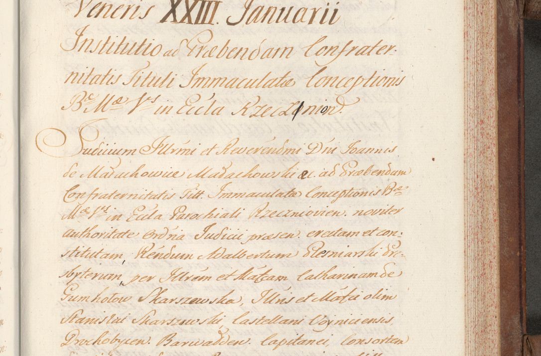 Zdjęcie nr 557 dla obiektu archiwalnego: Volumen VI actorum episcopalium R. D. Joannis Małachowski, episcopi Cracoviensis, ducis Severiae de anno 1692 et 1693, quorum index ad finem videatur