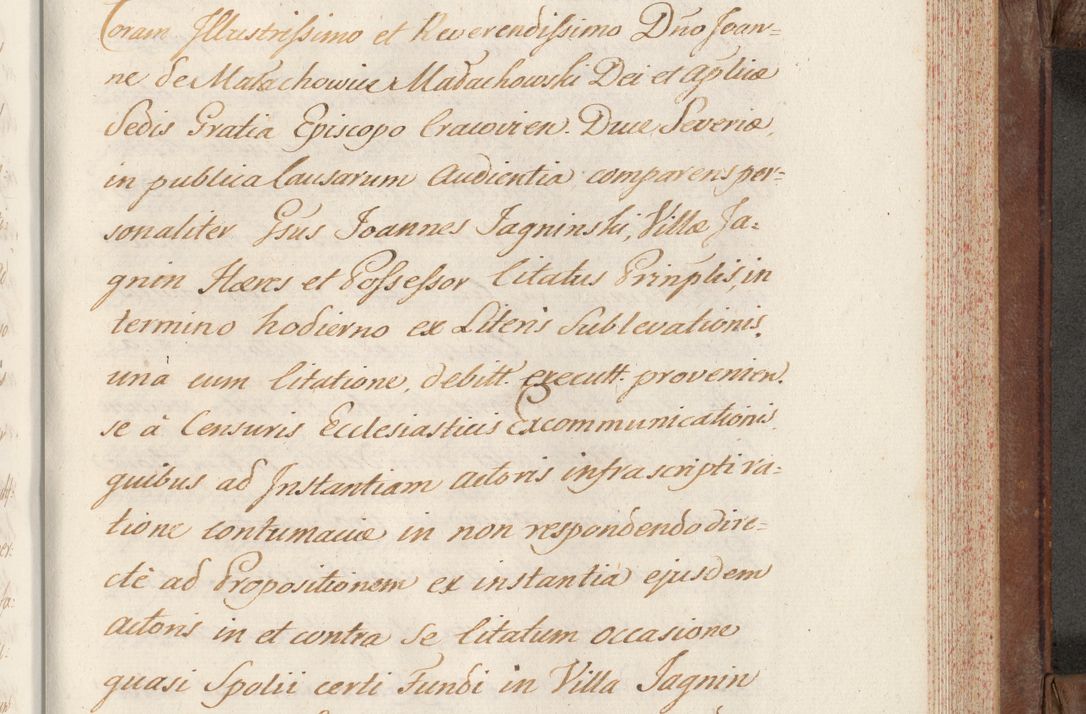 Zdjęcie nr 539 dla obiektu archiwalnego: Volumen VI actorum episcopalium R. D. Joannis Małachowski, episcopi Cracoviensis, ducis Severiae de anno 1692 et 1693, quorum index ad finem videatur