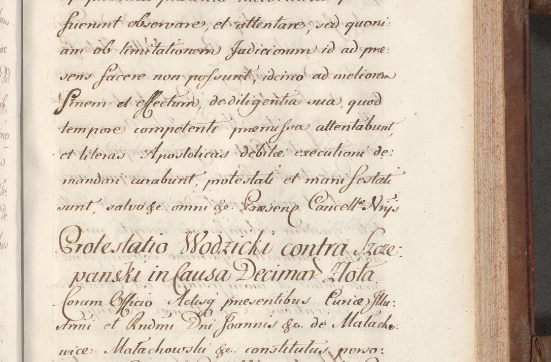 Zdjęcie nr 407 dla obiektu archiwalnego: Volumen VI actorum episcopalium R. D. Joannis Małachowski, episcopi Cracoviensis, ducis Severiae de anno 1692 et 1693, quorum index ad finem videatur