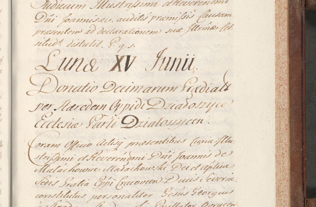 Zdjęcie nr 761 dla obiektu archiwalnego: Volumen VI actorum episcopalium R. D. Joannis Małachowski, episcopi Cracoviensis, ducis Severiae de anno 1692 et 1693, quorum index ad finem videatur