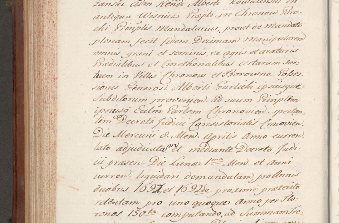 Zdjęcie nr 756 dla obiektu archiwalnego: Volumen VI actorum episcopalium R. D. Joannis Małachowski, episcopi Cracoviensis, ducis Severiae de anno 1692 et 1693, quorum index ad finem videatur