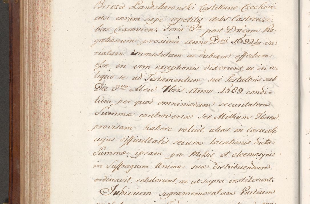 Zdjęcie nr 728 dla obiektu archiwalnego: Volumen VI actorum episcopalium R. D. Joannis Małachowski, episcopi Cracoviensis, ducis Severiae de anno 1692 et 1693, quorum index ad finem videatur