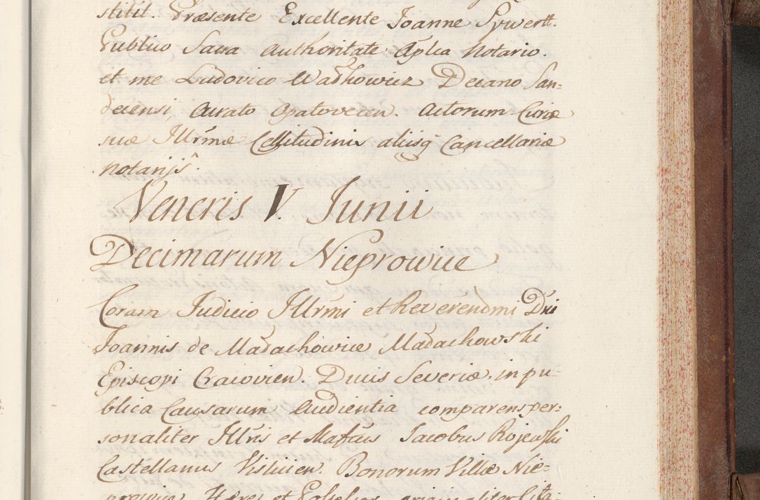 Zdjęcie nr 713 dla obiektu archiwalnego: Volumen VI actorum episcopalium R. D. Joannis Małachowski, episcopi Cracoviensis, ducis Severiae de anno 1692 et 1693, quorum index ad finem videatur
