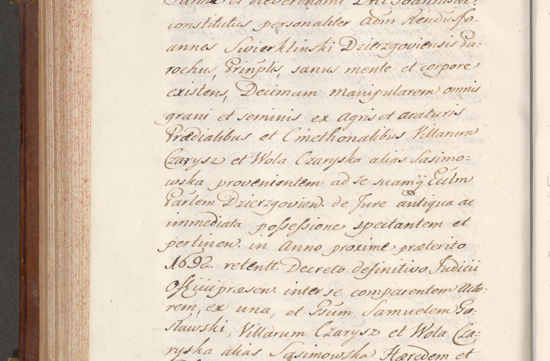 Zdjęcie nr 712 dla obiektu archiwalnego: Volumen VI actorum episcopalium R. D. Joannis Małachowski, episcopi Cracoviensis, ducis Severiae de anno 1692 et 1693, quorum index ad finem videatur
