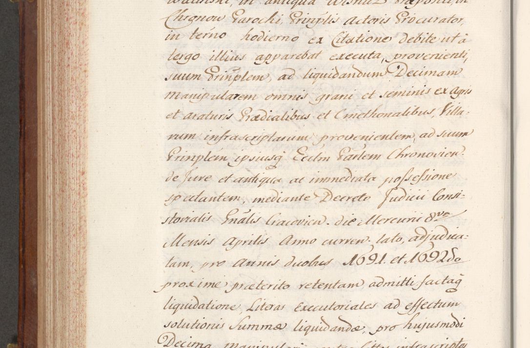Zdjęcie nr 710 dla obiektu archiwalnego: Volumen VI actorum episcopalium R. D. Joannis Małachowski, episcopi Cracoviensis, ducis Severiae de anno 1692 et 1693, quorum index ad finem videatur