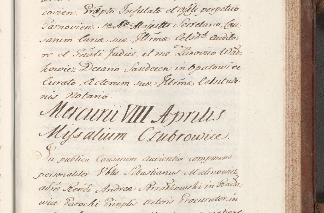 Zdjęcie nr 615 dla obiektu archiwalnego: Volumen VI actorum episcopalium R. D. Joannis Małachowski, episcopi Cracoviensis, ducis Severiae de anno 1692 et 1693, quorum index ad finem videatur