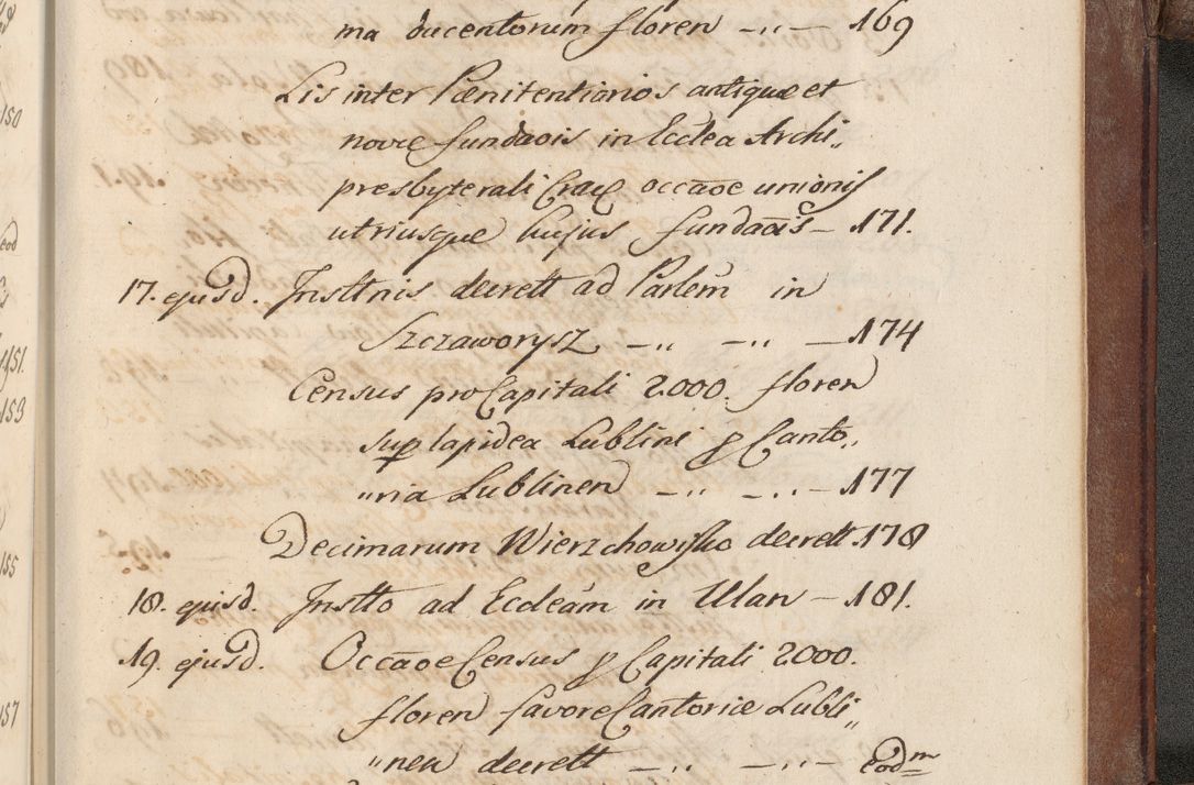 Zdjęcie nr 917 dla obiektu archiwalnego: Volumen VI actorum episcopalium R. D. Joannis Małachowski, episcopi Cracoviensis, ducis Severiae de anno 1692 et 1693, quorum index ad finem videatur