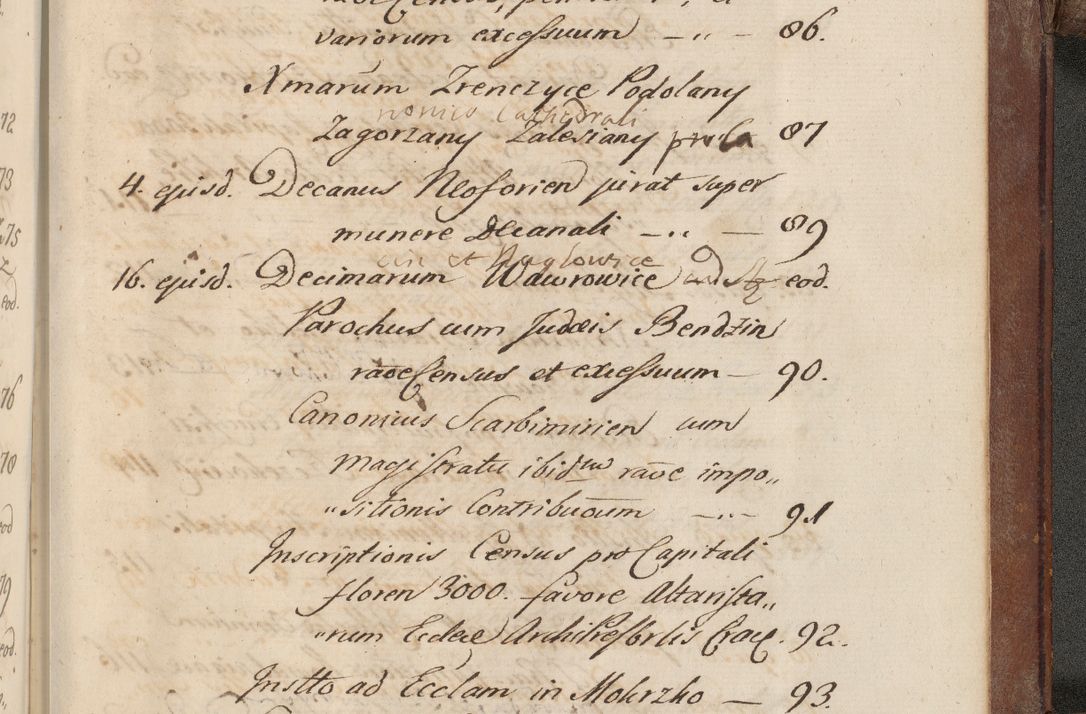Zdjęcie nr 913 dla obiektu archiwalnego: Volumen VI actorum episcopalium R. D. Joannis Małachowski, episcopi Cracoviensis, ducis Severiae de anno 1692 et 1693, quorum index ad finem videatur
