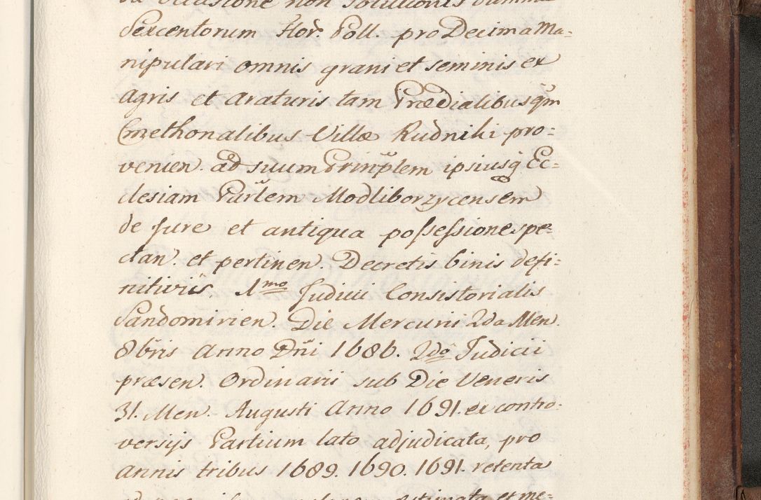 Zdjęcie nr 891 dla obiektu archiwalnego: Volumen VI actorum episcopalium R. D. Joannis Małachowski, episcopi Cracoviensis, ducis Severiae de anno 1692 et 1693, quorum index ad finem videatur