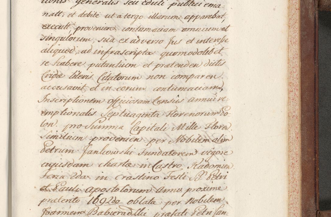Zdjęcie nr 803 dla obiektu archiwalnego: Volumen VI actorum episcopalium R. D. Joannis Małachowski, episcopi Cracoviensis, ducis Severiae de anno 1692 et 1693, quorum index ad finem videatur