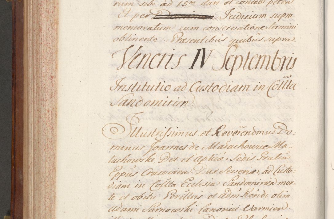 Zdjęcie nr 794 dla obiektu archiwalnego: Volumen VI actorum episcopalium R. D. Joannis Małachowski, episcopi Cracoviensis, ducis Severiae de anno 1692 et 1693, quorum index ad finem videatur