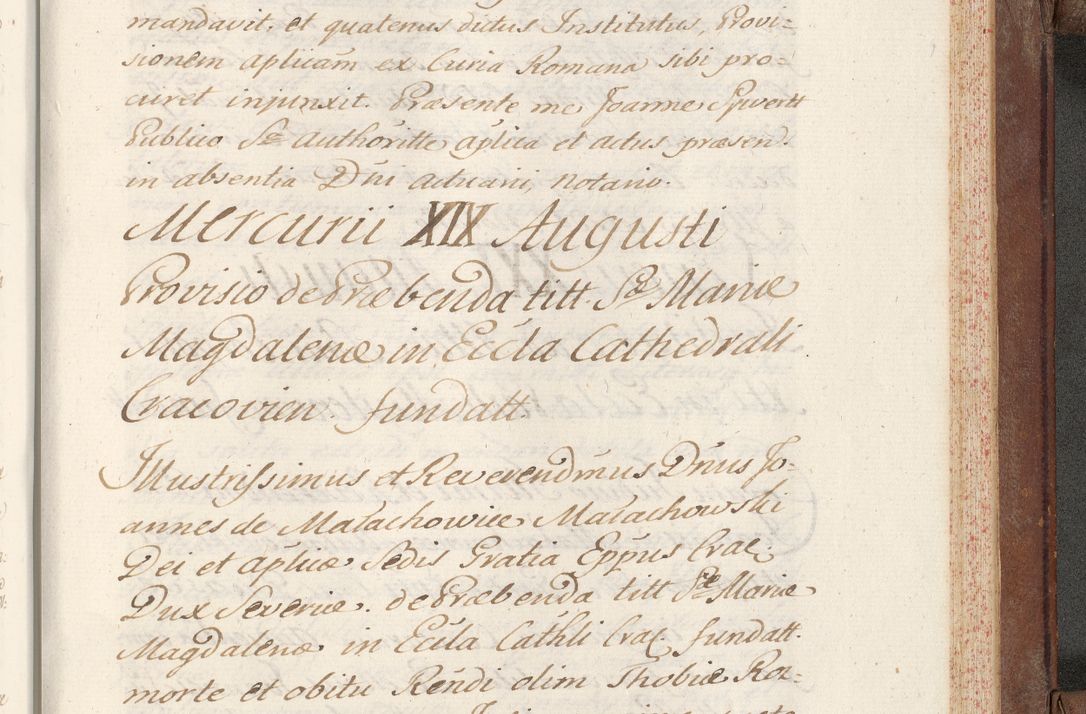 Zdjęcie nr 779 dla obiektu archiwalnego: Volumen VI actorum episcopalium R. D. Joannis Małachowski, episcopi Cracoviensis, ducis Severiae de anno 1692 et 1693, quorum index ad finem videatur
