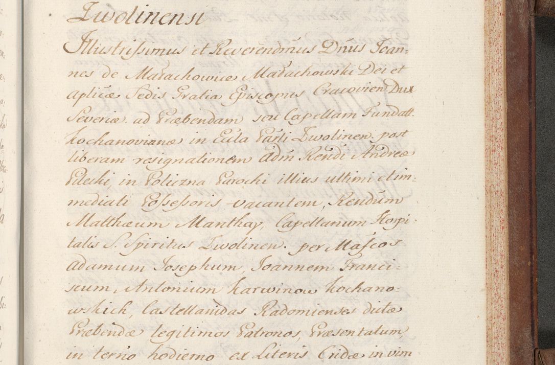 Zdjęcie nr 777 dla obiektu archiwalnego: Volumen VI actorum episcopalium R. D. Joannis Małachowski, episcopi Cracoviensis, ducis Severiae de anno 1692 et 1693, quorum index ad finem videatur