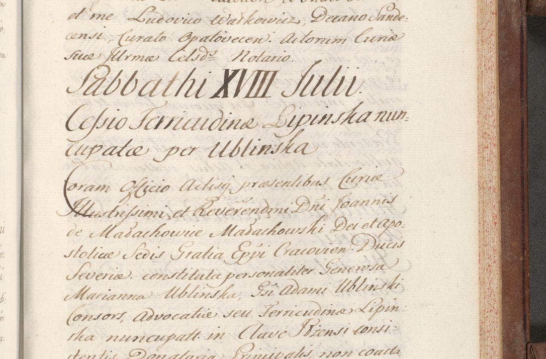Zdjęcie nr 775 dla obiektu archiwalnego: Volumen VI actorum episcopalium R. D. Joannis Małachowski, episcopi Cracoviensis, ducis Severiae de anno 1692 et 1693, quorum index ad finem videatur