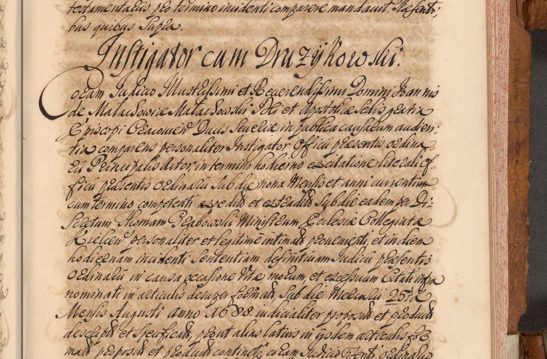 Zdjęcie nr 192 dla obiektu archiwalnego: Volumen V actorum episcopalium R. D. Joannis Małachowski, episcopi Cracoviensis, ducis Severiae per annos 1690 et 1691 acticatorum, quorum index ad finem praesentis voluminis exhibetur adnotatus