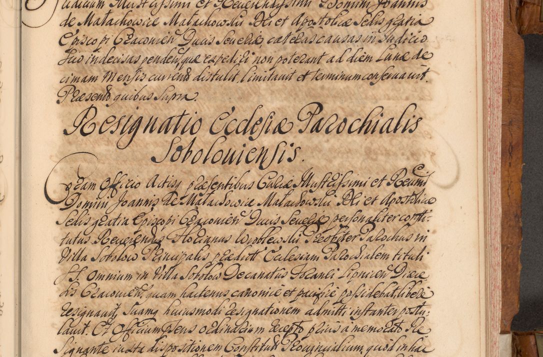 Zdjęcie nr 174 dla obiektu archiwalnego: Volumen V actorum episcopalium R. D. Joannis Małachowski, episcopi Cracoviensis, ducis Severiae per annos 1690 et 1691 acticatorum, quorum index ad finem praesentis voluminis exhibetur adnotatus