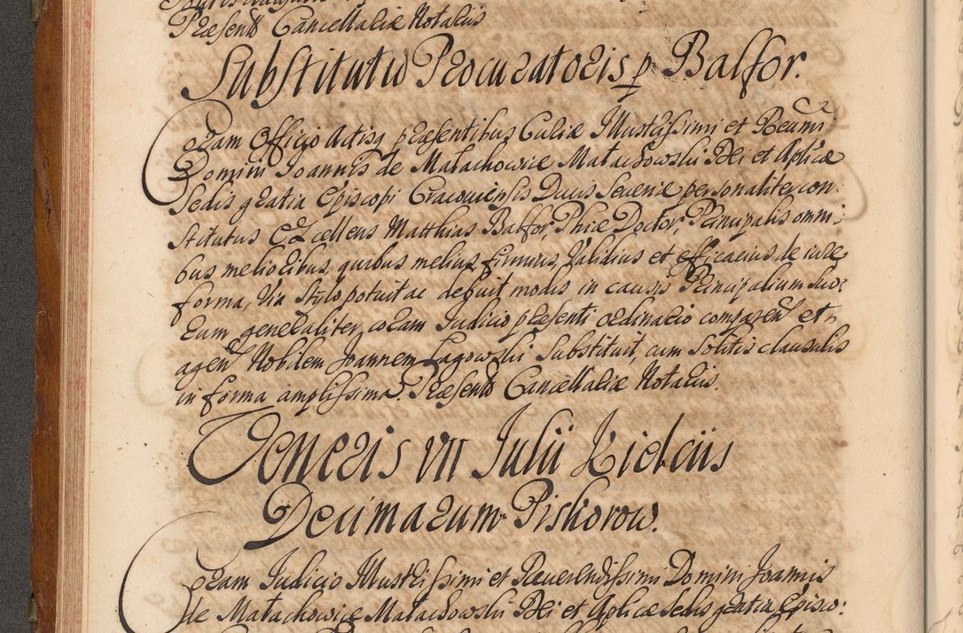 Zdjęcie nr 171 dla obiektu archiwalnego: Volumen V actorum episcopalium R. D. Joannis Małachowski, episcopi Cracoviensis, ducis Severiae per annos 1690 et 1691 acticatorum, quorum index ad finem praesentis voluminis exhibetur adnotatus