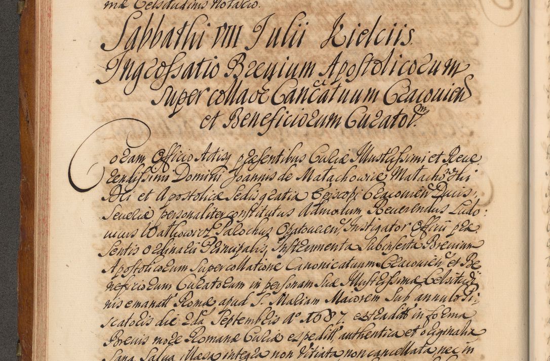 Zdjęcie nr 175 dla obiektu archiwalnego: Volumen V actorum episcopalium R. D. Joannis Małachowski, episcopi Cracoviensis, ducis Severiae per annos 1690 et 1691 acticatorum, quorum index ad finem praesentis voluminis exhibetur adnotatus