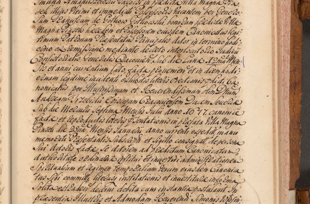 Zdjęcie nr 146 dla obiektu archiwalnego: Volumen V actorum episcopalium R. D. Joannis Małachowski, episcopi Cracoviensis, ducis Severiae per annos 1690 et 1691 acticatorum, quorum index ad finem praesentis voluminis exhibetur adnotatus