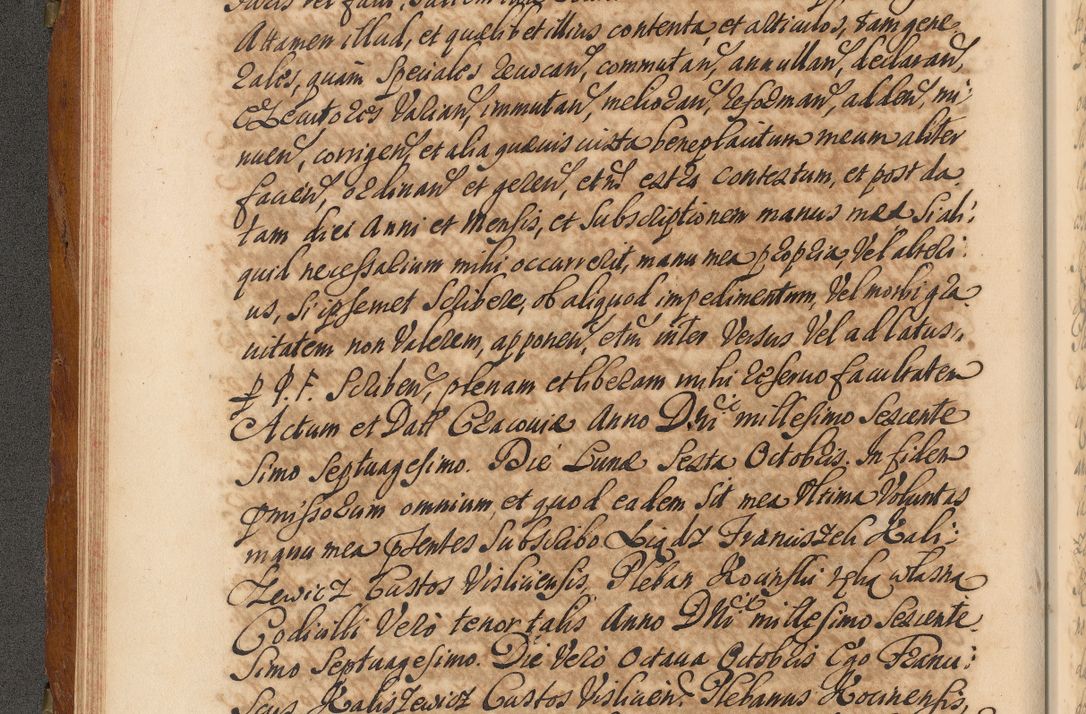 Zdjęcie nr 103 dla obiektu archiwalnego: Volumen V actorum episcopalium R. D. Joannis Małachowski, episcopi Cracoviensis, ducis Severiae per annos 1690 et 1691 acticatorum, quorum index ad finem praesentis voluminis exhibetur adnotatus