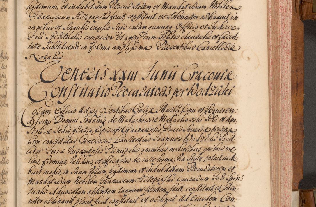 Zdjęcie nr 74 dla obiektu archiwalnego: Volumen V actorum episcopalium R. D. Joannis Małachowski, episcopi Cracoviensis, ducis Severiae per annos 1690 et 1691 acticatorum, quorum index ad finem praesentis voluminis exhibetur adnotatus