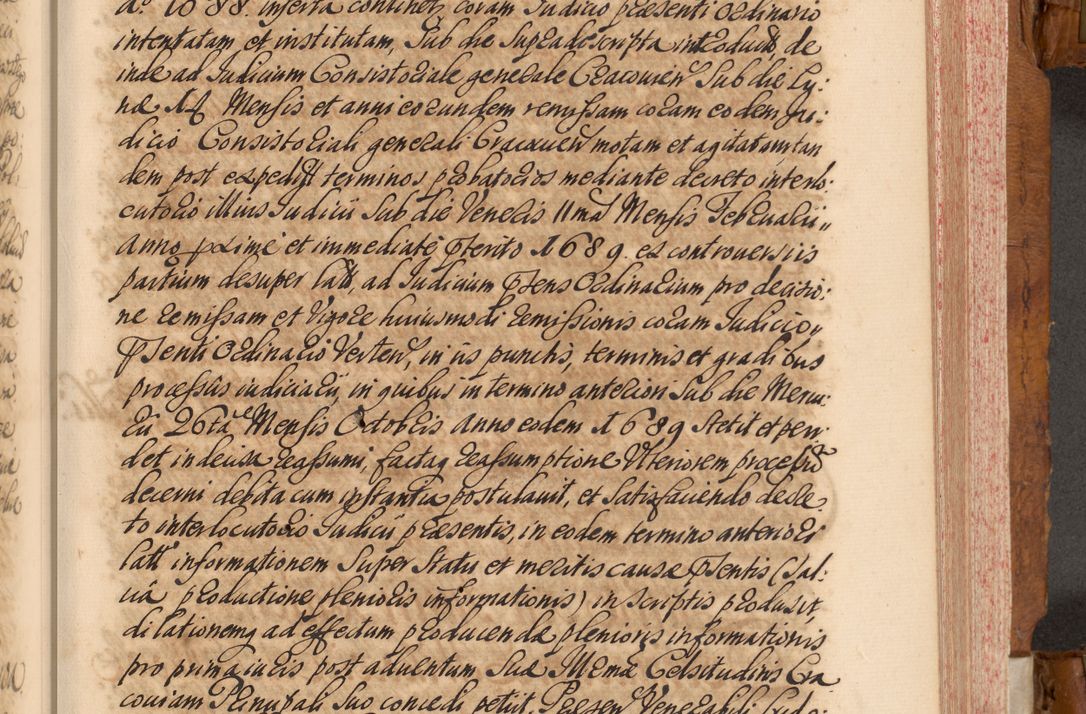 Zdjęcie nr 54 dla obiektu archiwalnego: Volumen V actorum episcopalium R. D. Joannis Małachowski, episcopi Cracoviensis, ducis Severiae per annos 1690 et 1691 acticatorum, quorum index ad finem praesentis voluminis exhibetur adnotatus