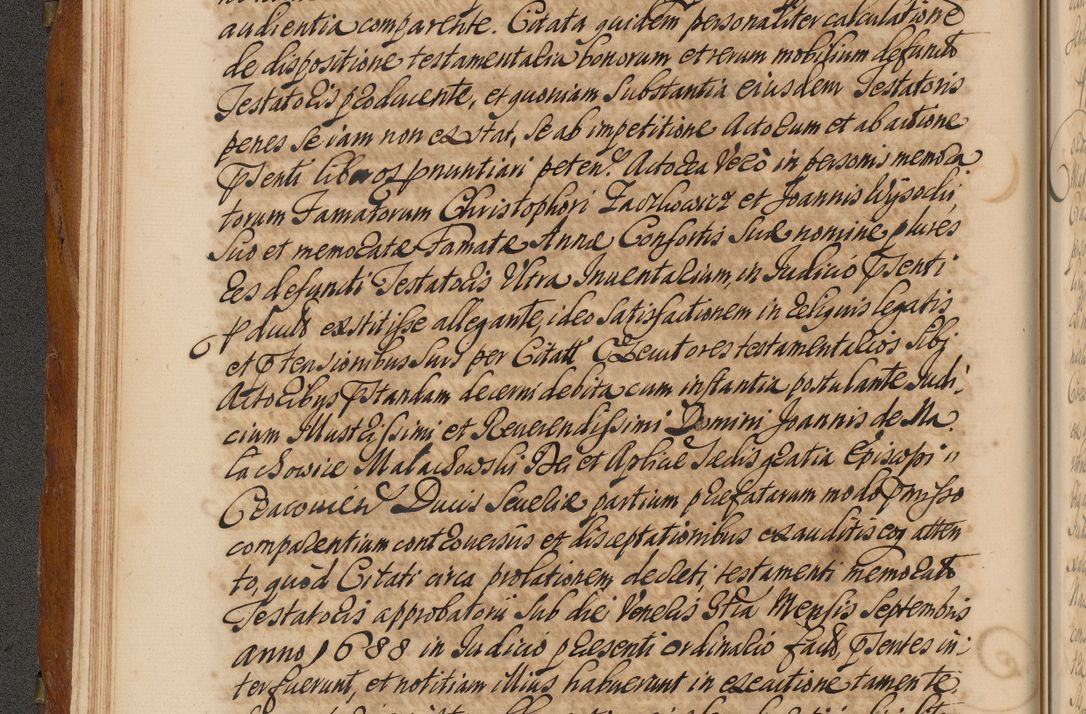 Zdjęcie nr 45 dla obiektu archiwalnego: Volumen V actorum episcopalium R. D. Joannis Małachowski, episcopi Cracoviensis, ducis Severiae per annos 1690 et 1691 acticatorum, quorum index ad finem praesentis voluminis exhibetur adnotatus