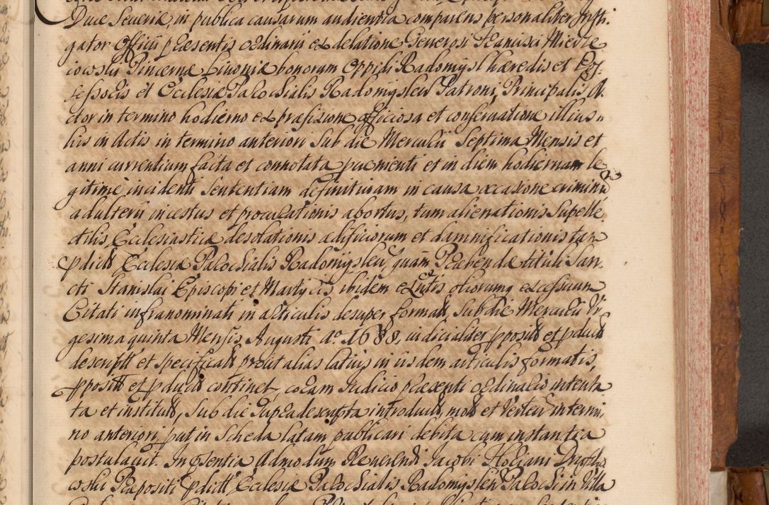 Zdjęcie nr 40 dla obiektu archiwalnego: Volumen V actorum episcopalium R. D. Joannis Małachowski, episcopi Cracoviensis, ducis Severiae per annos 1690 et 1691 acticatorum, quorum index ad finem praesentis voluminis exhibetur adnotatus