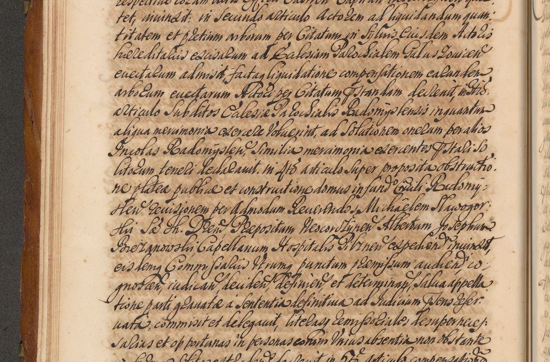 Zdjęcie nr 39 dla obiektu archiwalnego: Volumen V actorum episcopalium R. D. Joannis Małachowski, episcopi Cracoviensis, ducis Severiae per annos 1690 et 1691 acticatorum, quorum index ad finem praesentis voluminis exhibetur adnotatus