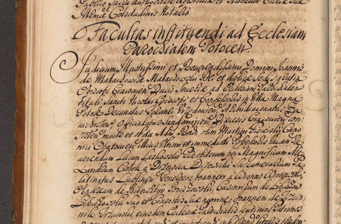 Zdjęcie nr 35 dla obiektu archiwalnego: Volumen V actorum episcopalium R. D. Joannis Małachowski, episcopi Cracoviensis, ducis Severiae per annos 1690 et 1691 acticatorum, quorum index ad finem praesentis voluminis exhibetur adnotatus