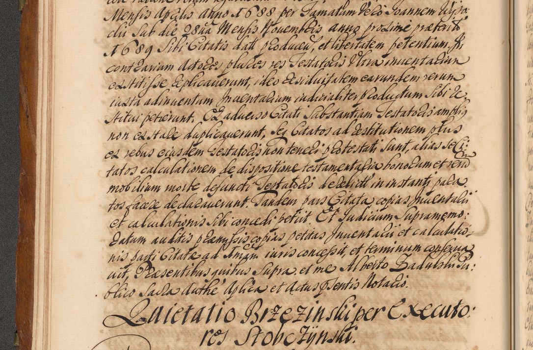 Zdjęcie nr 31 dla obiektu archiwalnego: Volumen V actorum episcopalium R. D. Joannis Małachowski, episcopi Cracoviensis, ducis Severiae per annos 1690 et 1691 acticatorum, quorum index ad finem praesentis voluminis exhibetur adnotatus