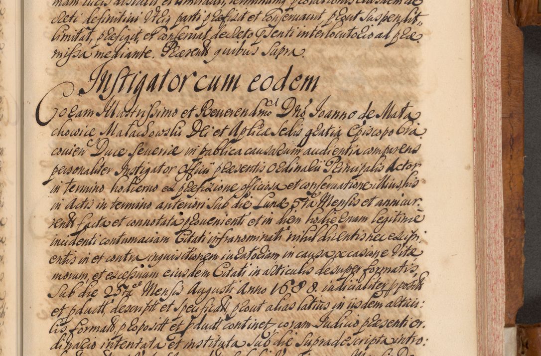 Zdjęcie nr 28 dla obiektu archiwalnego: Volumen V actorum episcopalium R. D. Joannis Małachowski, episcopi Cracoviensis, ducis Severiae per annos 1690 et 1691 acticatorum, quorum index ad finem praesentis voluminis exhibetur adnotatus