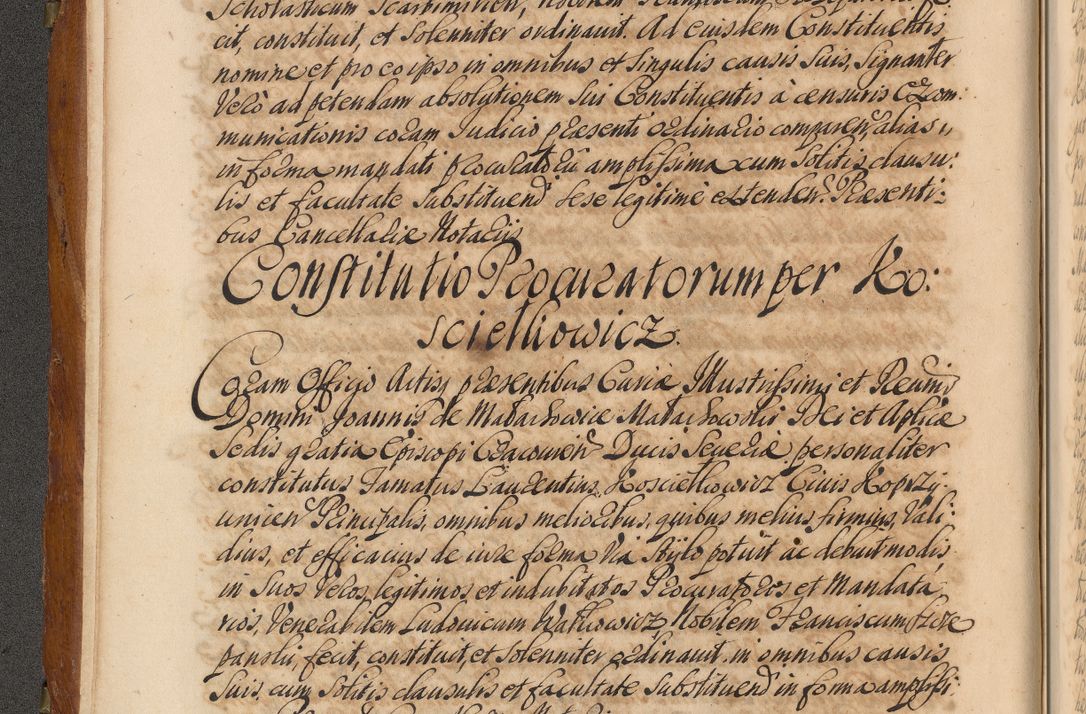 Zdjęcie nr 11 dla obiektu archiwalnego: Volumen V actorum episcopalium R. D. Joannis Małachowski, episcopi Cracoviensis, ducis Severiae per annos 1690 et 1691 acticatorum, quorum index ad finem praesentis voluminis exhibetur adnotatus