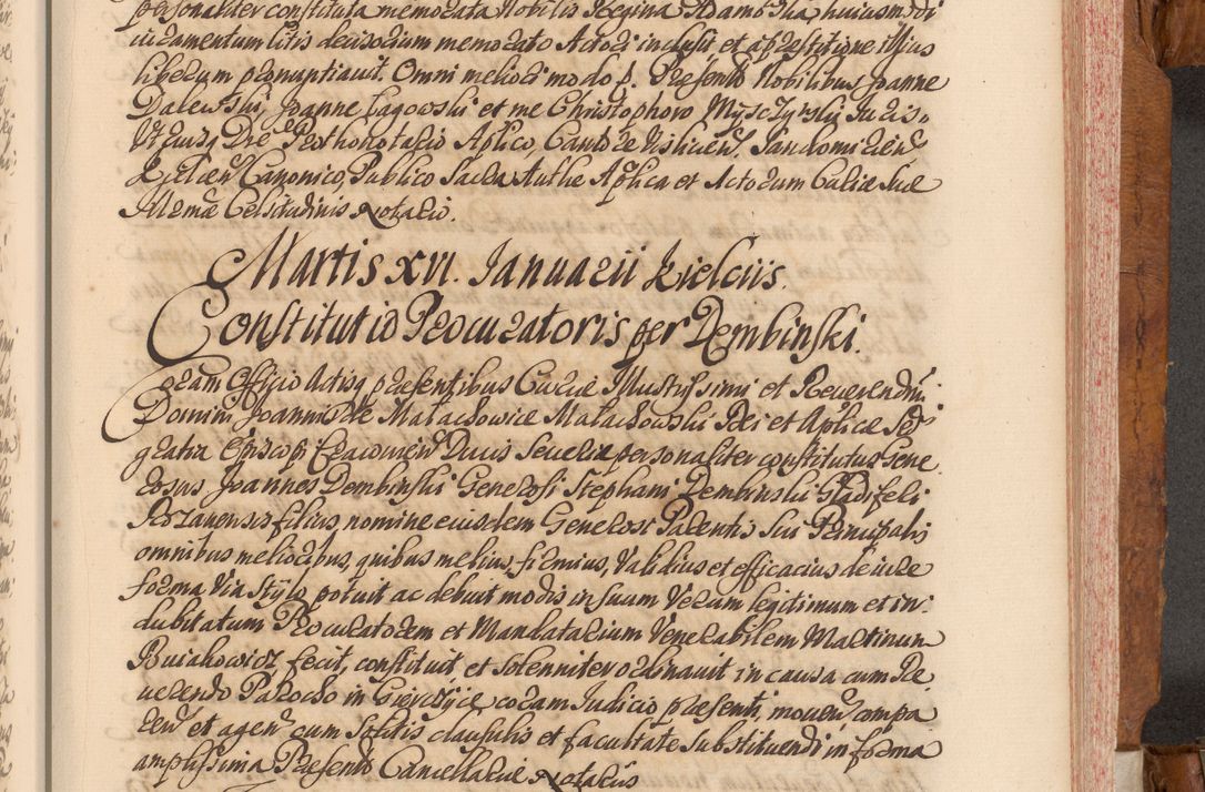 Zdjęcie nr 400 dla obiektu archiwalnego: Volumen V actorum episcopalium R. D. Joannis Małachowski, episcopi Cracoviensis, ducis Severiae per annos 1690 et 1691 acticatorum, quorum index ad finem praesentis voluminis exhibetur adnotatus