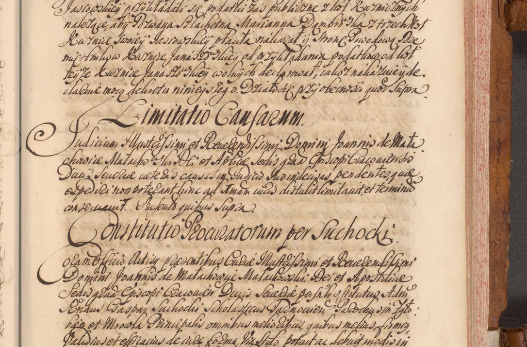 Zdjęcie nr 392 dla obiektu archiwalnego: Volumen V actorum episcopalium R. D. Joannis Małachowski, episcopi Cracoviensis, ducis Severiae per annos 1690 et 1691 acticatorum, quorum index ad finem praesentis voluminis exhibetur adnotatus