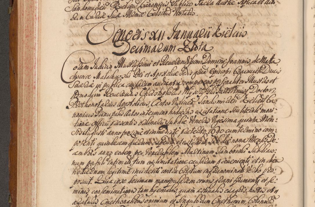 Zdjęcie nr 381 dla obiektu archiwalnego: Volumen V actorum episcopalium R. D. Joannis Małachowski, episcopi Cracoviensis, ducis Severiae per annos 1690 et 1691 acticatorum, quorum index ad finem praesentis voluminis exhibetur adnotatus