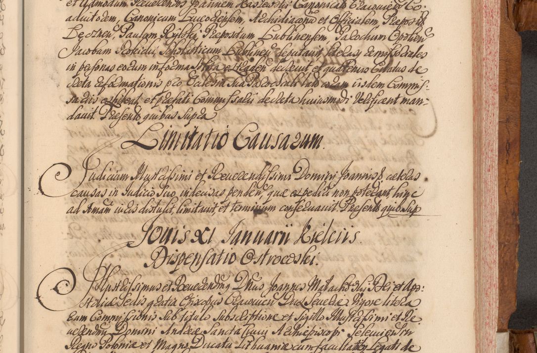 Zdjęcie nr 380 dla obiektu archiwalnego: Volumen V actorum episcopalium R. D. Joannis Małachowski, episcopi Cracoviensis, ducis Severiae per annos 1690 et 1691 acticatorum, quorum index ad finem praesentis voluminis exhibetur adnotatus