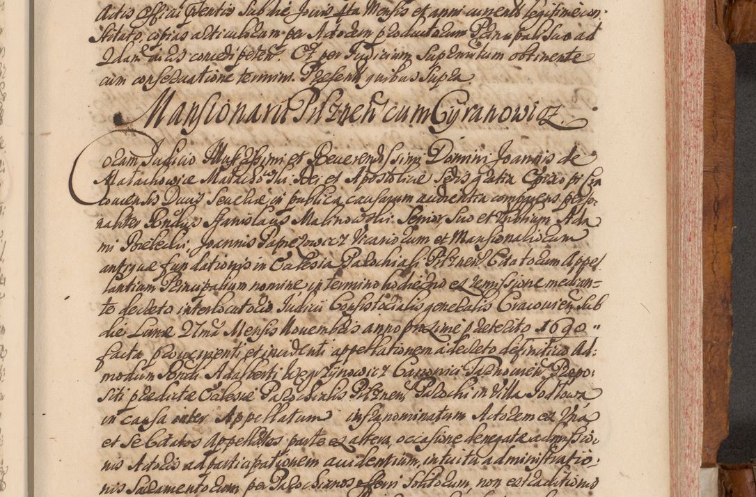 Zdjęcie nr 376 dla obiektu archiwalnego: Volumen V actorum episcopalium R. D. Joannis Małachowski, episcopi Cracoviensis, ducis Severiae per annos 1690 et 1691 acticatorum, quorum index ad finem praesentis voluminis exhibetur adnotatus