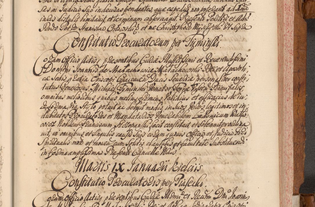 Zdjęcie nr 370 dla obiektu archiwalnego: Volumen V actorum episcopalium R. D. Joannis Małachowski, episcopi Cracoviensis, ducis Severiae per annos 1690 et 1691 acticatorum, quorum index ad finem praesentis voluminis exhibetur adnotatus