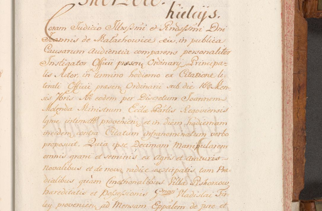 Zdjęcie nr 356 dla obiektu archiwalnego: Volumen V actorum episcopalium R. D. Joannis Małachowski, episcopi Cracoviensis, ducis Severiae per annos 1690 et 1691 acticatorum, quorum index ad finem praesentis voluminis exhibetur adnotatus