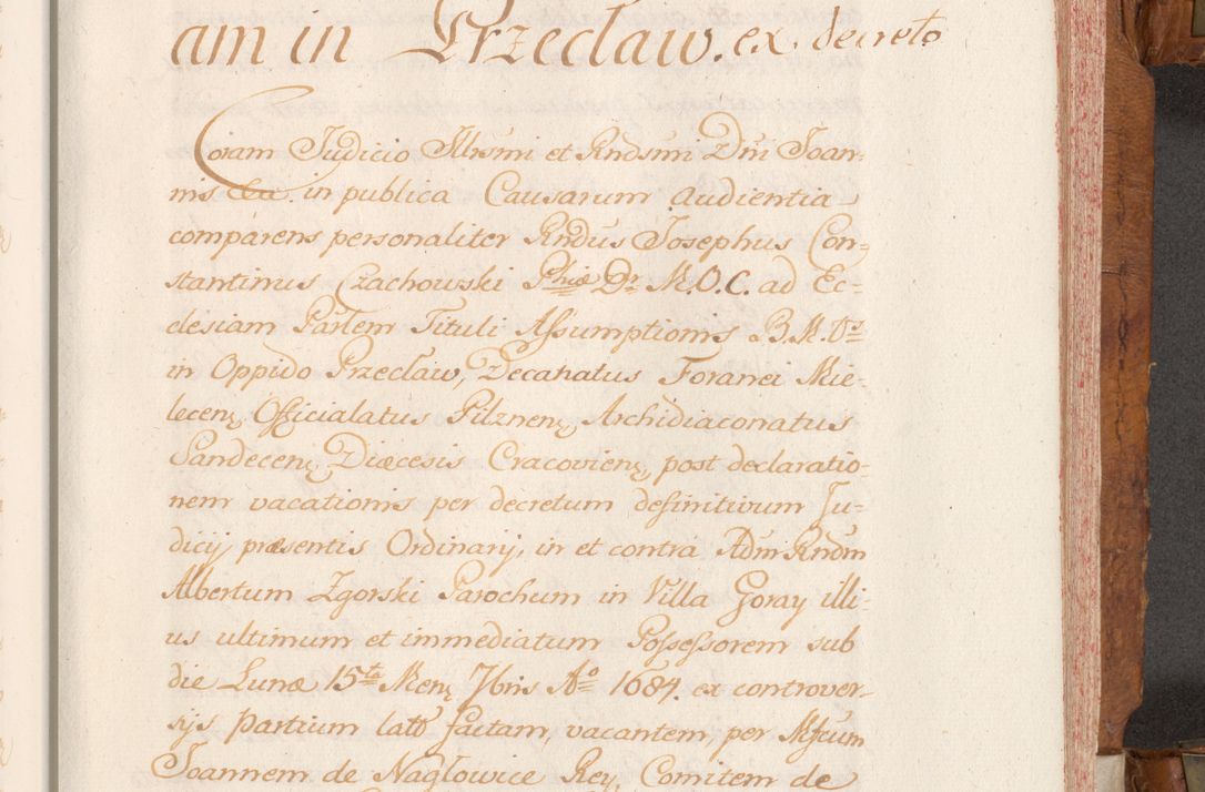 Zdjęcie nr 352 dla obiektu archiwalnego: Volumen V actorum episcopalium R. D. Joannis Małachowski, episcopi Cracoviensis, ducis Severiae per annos 1690 et 1691 acticatorum, quorum index ad finem praesentis voluminis exhibetur adnotatus