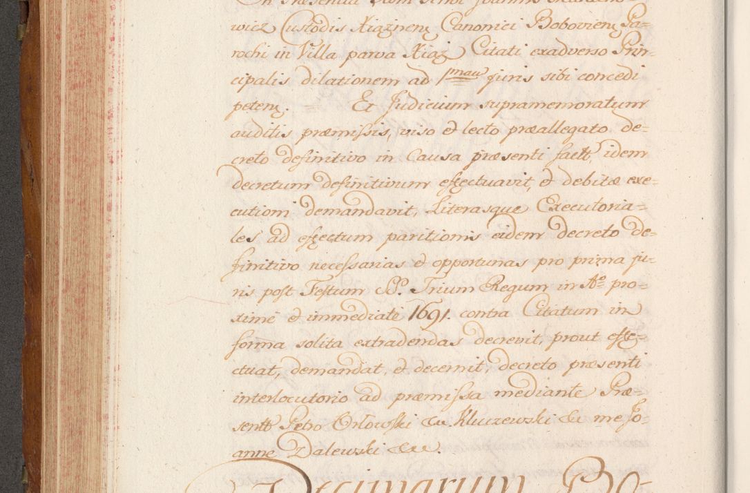 Zdjęcie nr 343 dla obiektu archiwalnego: Volumen V actorum episcopalium R. D. Joannis Małachowski, episcopi Cracoviensis, ducis Severiae per annos 1690 et 1691 acticatorum, quorum index ad finem praesentis voluminis exhibetur adnotatus