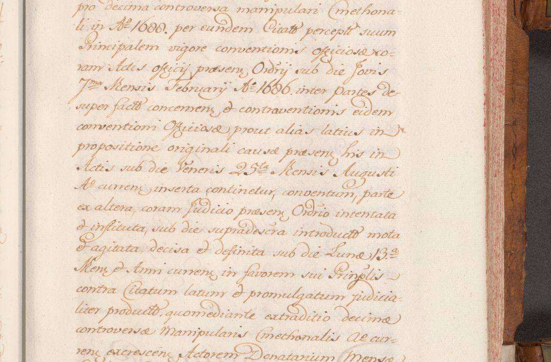 Zdjęcie nr 342 dla obiektu archiwalnego: Volumen V actorum episcopalium R. D. Joannis Małachowski, episcopi Cracoviensis, ducis Severiae per annos 1690 et 1691 acticatorum, quorum index ad finem praesentis voluminis exhibetur adnotatus