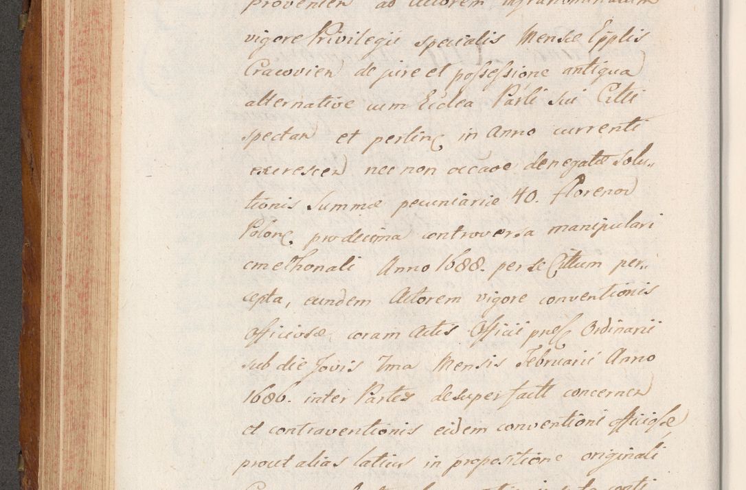 Zdjęcie nr 325 dla obiektu archiwalnego: Volumen V actorum episcopalium R. D. Joannis Małachowski, episcopi Cracoviensis, ducis Severiae per annos 1690 et 1691 acticatorum, quorum index ad finem praesentis voluminis exhibetur adnotatus