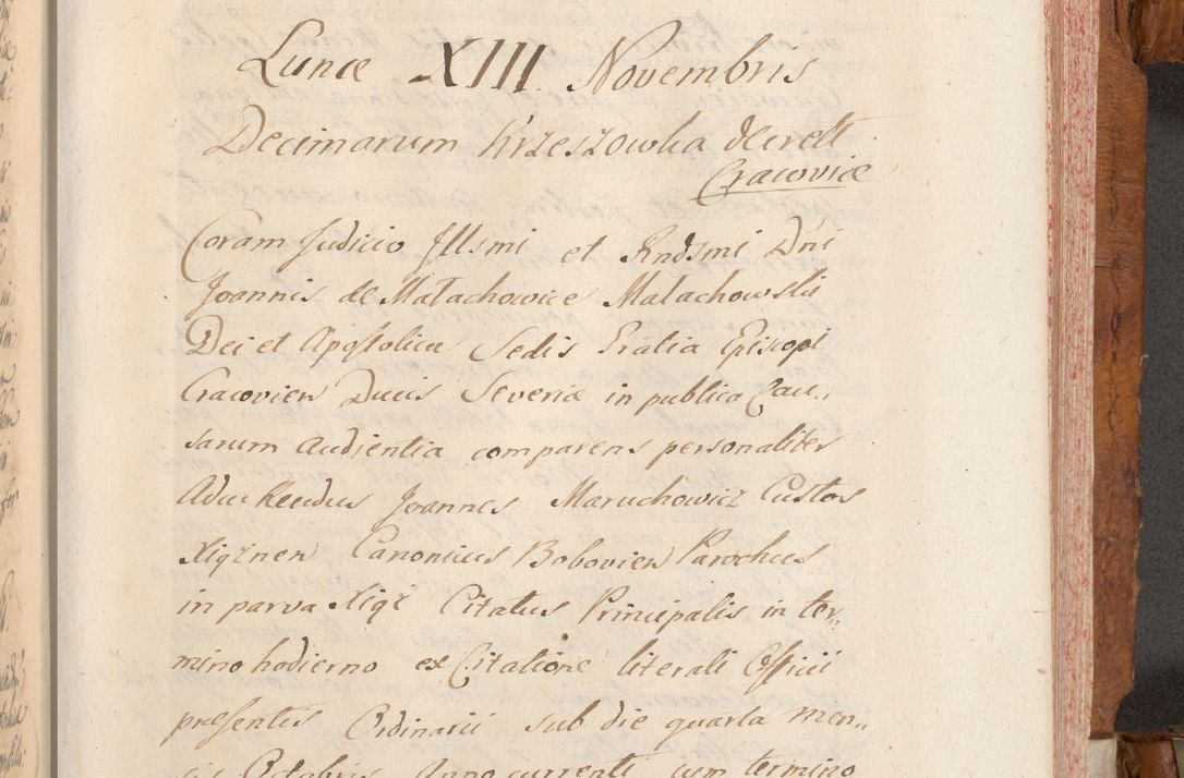 Zdjęcie nr 324 dla obiektu archiwalnego: Volumen V actorum episcopalium R. D. Joannis Małachowski, episcopi Cracoviensis, ducis Severiae per annos 1690 et 1691 acticatorum, quorum index ad finem praesentis voluminis exhibetur adnotatus