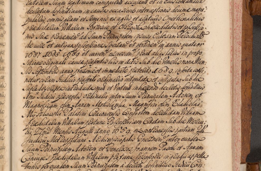 Zdjęcie nr 318 dla obiektu archiwalnego: Volumen V actorum episcopalium R. D. Joannis Małachowski, episcopi Cracoviensis, ducis Severiae per annos 1690 et 1691 acticatorum, quorum index ad finem praesentis voluminis exhibetur adnotatus