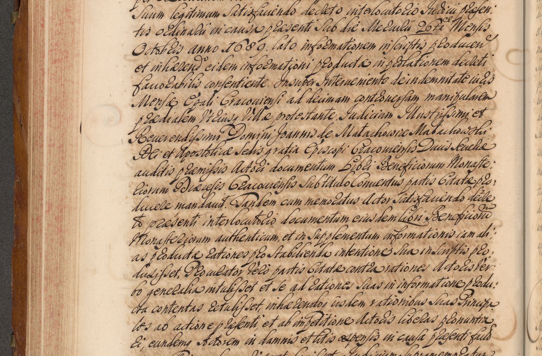 Zdjęcie nr 313 dla obiektu archiwalnego: Volumen V actorum episcopalium R. D. Joannis Małachowski, episcopi Cracoviensis, ducis Severiae per annos 1690 et 1691 acticatorum, quorum index ad finem praesentis voluminis exhibetur adnotatus