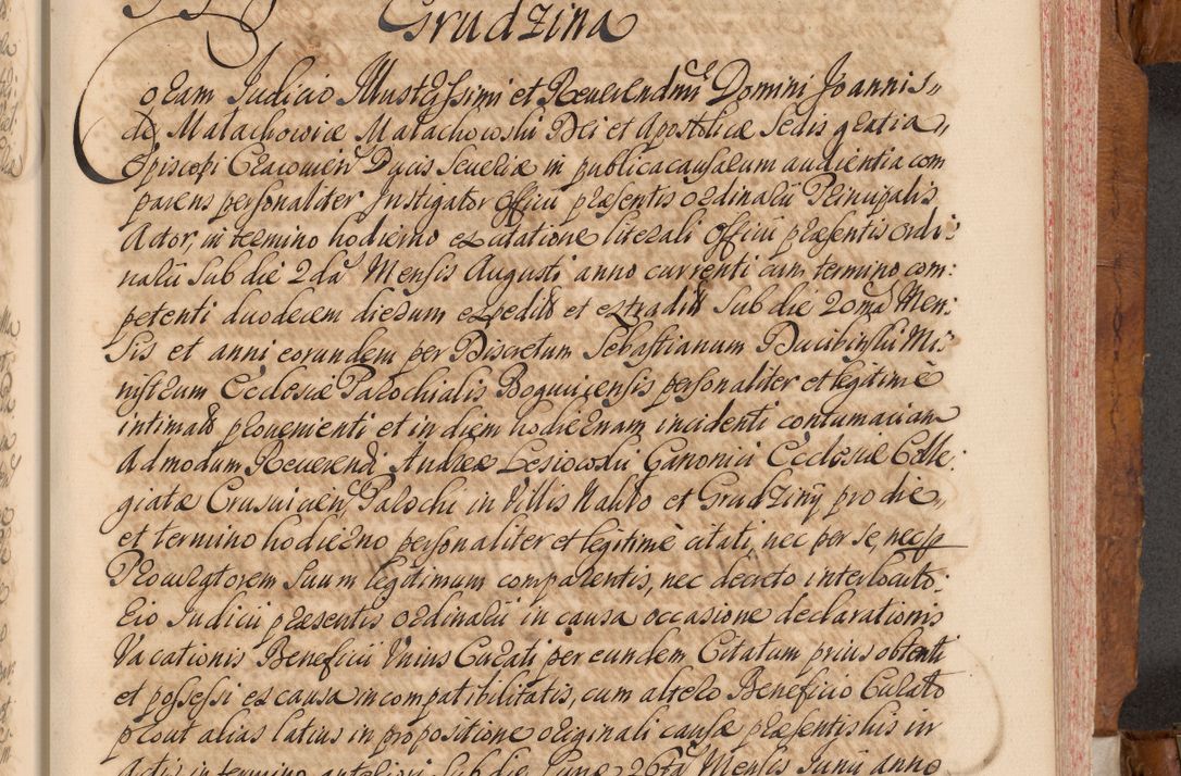 Zdjęcie nr 296 dla obiektu archiwalnego: Volumen V actorum episcopalium R. D. Joannis Małachowski, episcopi Cracoviensis, ducis Severiae per annos 1690 et 1691 acticatorum, quorum index ad finem praesentis voluminis exhibetur adnotatus